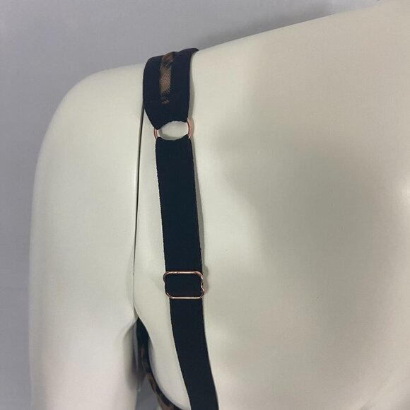 Smart & Sexy Bra Size 36DD Black Leopard Print Mesh Padded Underwire NWT - Picture 6 of 8